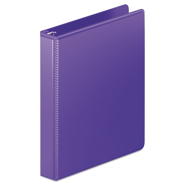 Heavy-Duty D-Ring View Binder With Extra-Durable Hinge, 3 Rings, 1" Capacity, 11 X 8.5, Purple - WLJ38514267