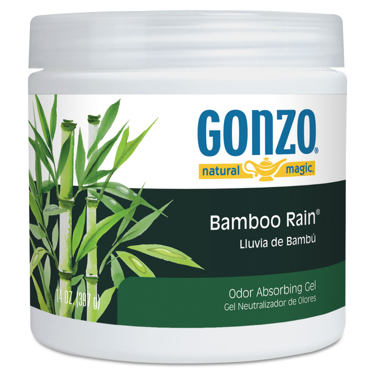 Odor Absorbing Gel, Bamboo Rain, 14 Oz Jar, 12/carton - WMN4121D