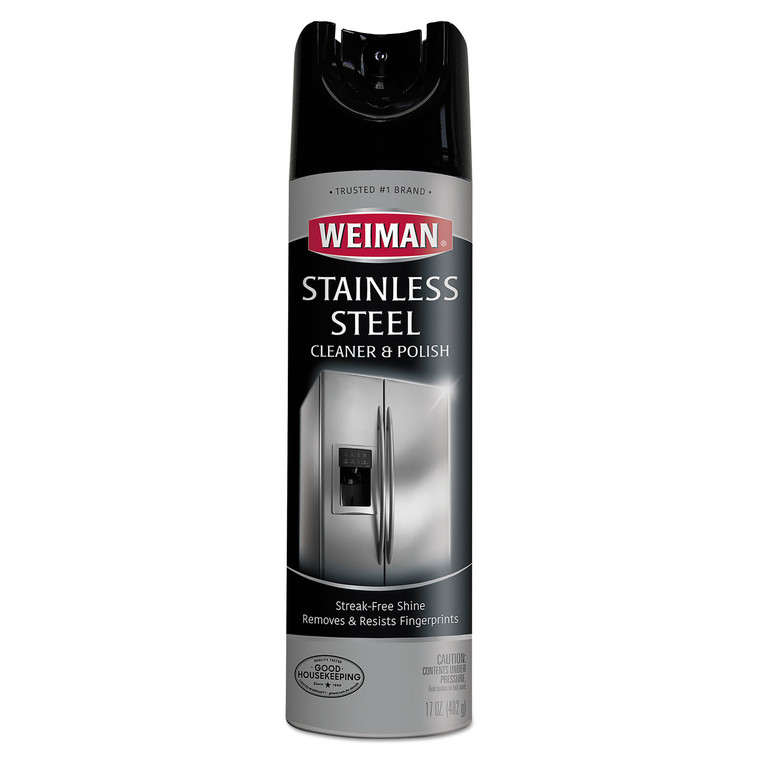 Stainless Steel Cleaner And Polish, 17 Oz Aerosol Spray - WMN49