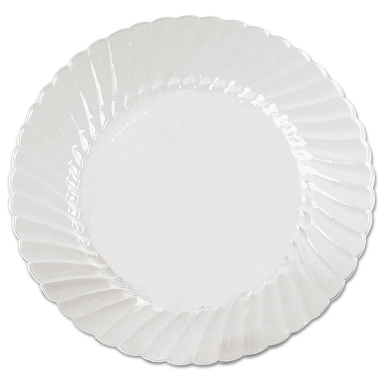 Classicware Plates, Plastic, 6" Dia, Clear, 18/bag, 10 Bags/carton - WNACW6180