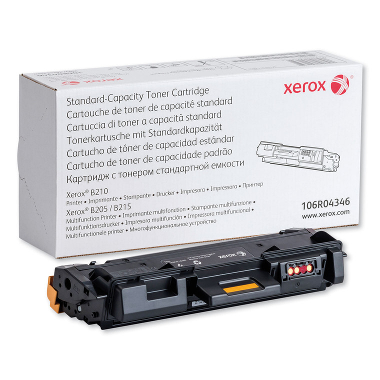 106r04346 Toner, 1,500 Page-Yield, Black - XER106R04346