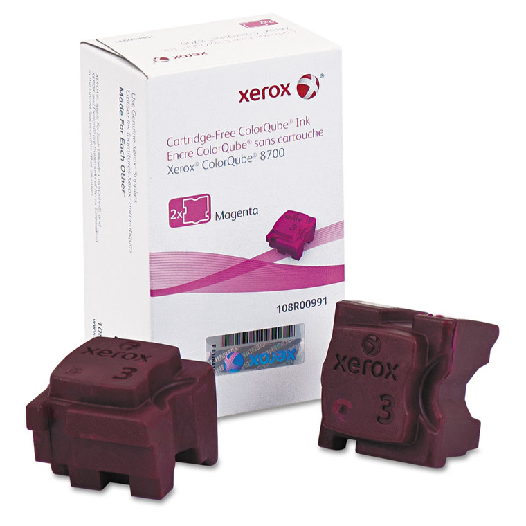 108r00991 Solid Ink Stick, 4,200 Page-Yield, Magenta, 2/box - XER108R00991