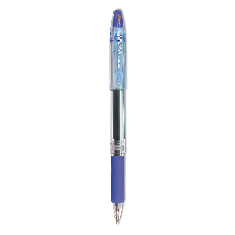 Jimnie Gel Pen, Stick, Medium 0.7 Mm, Blue Ink, Smoke Barrel, Dozen - ZEB44120
