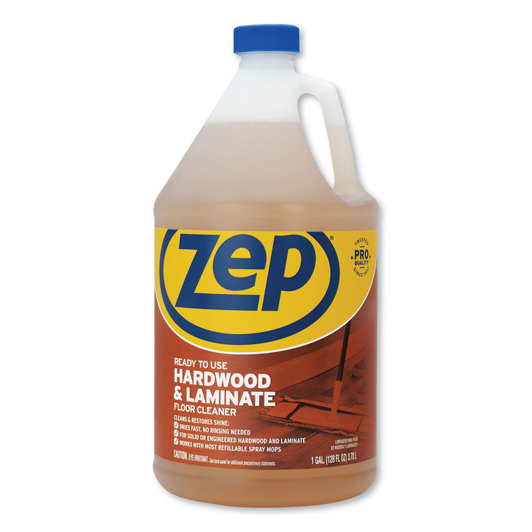 Hardwood And Laminate Cleaner, Fresh Scent, 1 Gal, 4/carton - ZPEZUHLF128CT