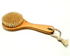 The boar bristles give a gentle scrub to the skin, great for dry brushing. This is a shorter handle brush that makes it easy to get in smaller areas of the body. Perform this Dry Skin Brushing technique once a day just before showering! The boar bristles give a gentle scrub to the skin, great for dry brushing. This is a shorter handle brush that makes it easy to get in smaller areas of the body. Perform this Dry Skin Brushing technique once a day just before showering!