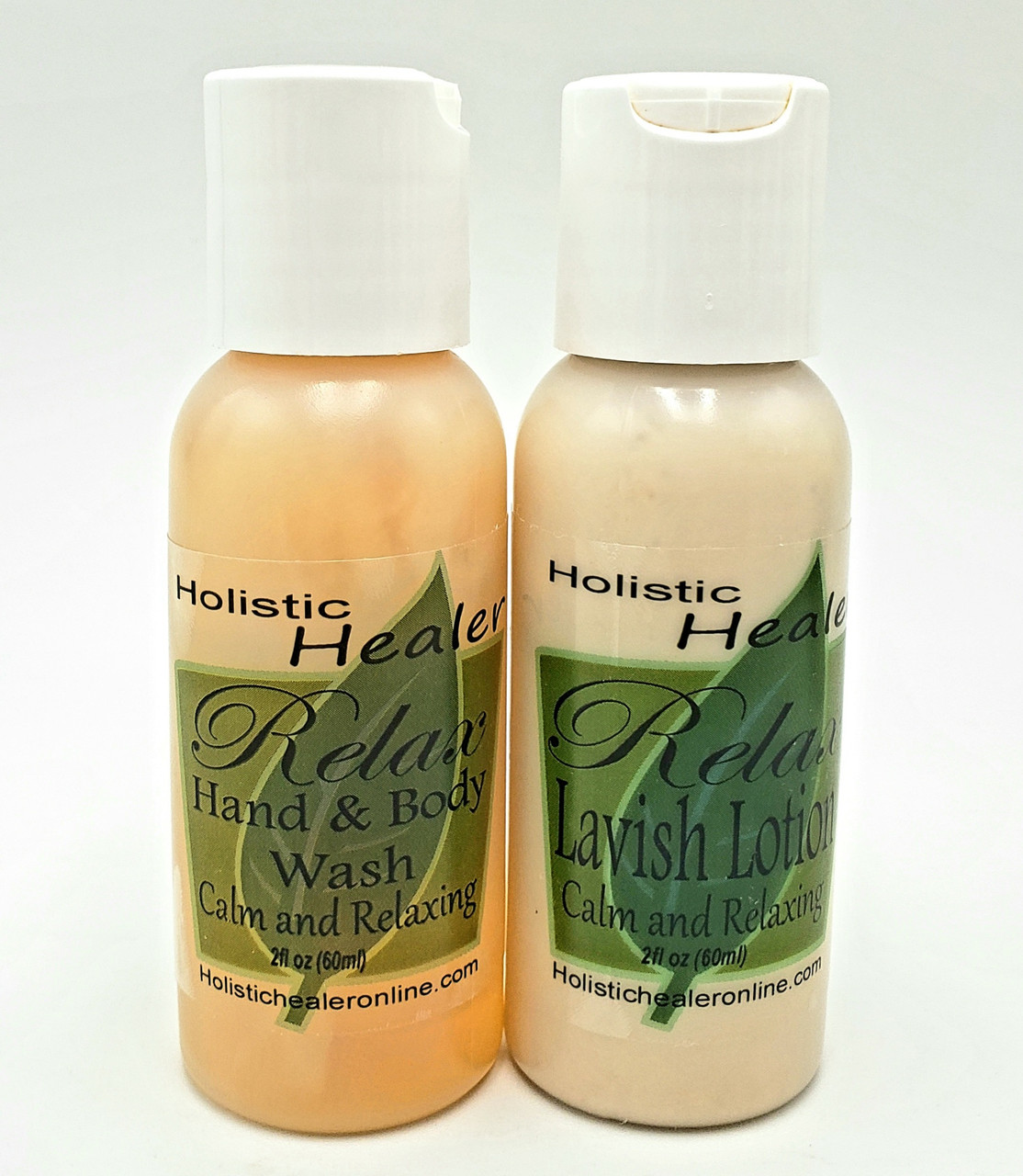 Relax Body Wash and Lotion 2oz Gift Set