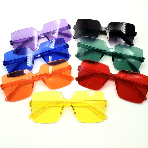 Sunglasses Red Color Grayscale, colored glass cups, blue, lens png | PNGEgg