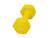 CanDo vinyl coated dumbbell - 9 lb - Yellow, each