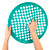 CanDo Hand Exercise Web - Low Powder - 14" Diameter - Green - Medium