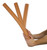 CanDo Twist-Bend-Shake Flexible Exercise Bar - 24" - 6-piece set (tan-black)