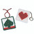 Allen Diagnostic Module Needlepoint Heart Key Rings, Pack of 6