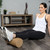 CanDo Foam Roller - Antimicrobial - Beige PE foam - 6" x 12" - Round