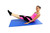 CanDo Exercise Mat - Center Fold - 1" PU Foam with Cover - 2' x 4' - Specify Color