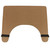 Wheelchair tray, economy, 24" x 20", wood finish