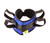 Padded transfer belt, auto buckle, small (24" to 30"), blue