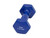 CanDo Vinyl Coated Dumbbell, Blue (5 lb), Each