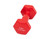 CanDo Vinyl Coated Dumbbell, Red (6 lb), Each