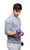 CanDo Vinyl Coated Dumbbell, Purple (7 lb), Pair