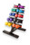 CanDo Vinyl Coated Dumbbell, 20 Piece Set with Floor Rack (2 Each: 1, 2, 3, 4, 5, 6, 7, 8, 9, 10 lb)