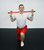 CanDo Slim WaTE Bar, Red, 3 lbs.