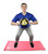 CanDo, Firm Medicine Ball, 8" Diameter, Yellow, 2 lbs.