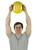 CanDo, Molded Dual Handle Medicine Ball, Yellow, 8.8 lb. (4 kg)