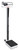 Detecto Eye-Level Scale, 338 Mobile Analog Beam Scale with Height Rod and Wheels, 400 lb / 175 kg