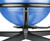 CanDo Ball Chair - Metal - Mobile - with Back - no Arms - with 22" Blue Ball