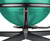 CanDo Ball Chair - Metal - Mobile - with Back - no Arms - with 22" Green Ball