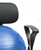 CanDo Ball Chair - Metal - Mobile - with Back - with Arms - with 22" Blue Ball