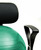 CanDo Ball Chair - Metal - Mobile - with Back - with Arms - with 22" Green Ball