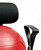 CanDo Ball Chair - Metal - Mobile - with Back - with Arms - with 22" Red Ball