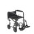 Drive, Lightweight Steel Transport Wheelchair, Fixed Full Arms, 19" Seat