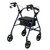 Drive, Aluminum Rollator Rolling Walker with Fold Up and Removable Back Support and Padded Seat, Blue