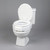Secure Bolt Hinged Elevated Toilet Seat, Standard