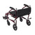 Drive, Fly Lite Ultra Lightweight Transport Wheelchair, Burgundy