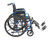 Drive, Blue Streak Wheelchair with Flip Back Desk Arms, Elevating Leg Rests, 20" Seat
