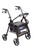Drive, Duet Dual Function Transport Wheelchair Rollator Rolling Walker, Black