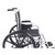 Drive, Poly Fly Light Weight Transport Chair Wheelchair with Swing away Footrests, 20" Seat