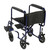 Drive, Lightweight Transport Wheelchair, 19" Seat, Blue