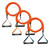 Stroops Slastix Toner with Plastic Handle, Orange, Set of 3 (Light, Medium, Heavy)