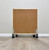 Glassless Mirror, Floor Stand and Corkboard Back Panel, 36" W x 72" H