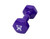 CanDo vinyl coated dumbbell - 7 lb - Purple, each