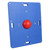 CanDo Balance Board, 15" x 18" Wobble Board with 1 Red Ball (Easy)