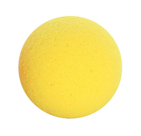 CanDo Memory Foam Squeeze Ball - 2.5" diameter - Yellow, x-easy, dozen