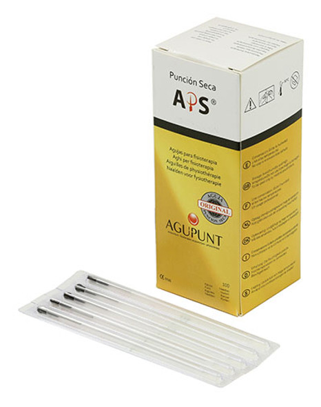 APS Dry Needling Needle, 0.30  x 75mm, Black Tip, 100/Box