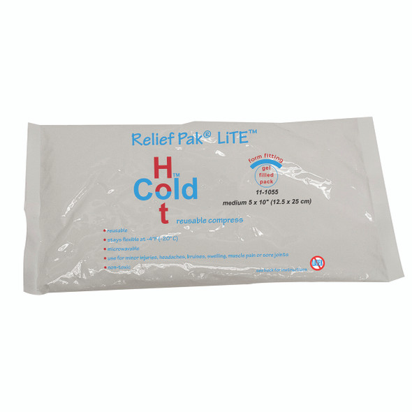 Relief Pak Val-u Pak LiTE Cold n' Hot Pack - 5" x 10" - Case of 24