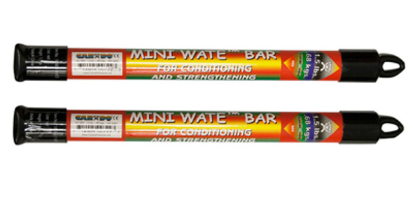 CanDo Mini WaTE Bar, Yellow, 1.5 lbs., Pair
