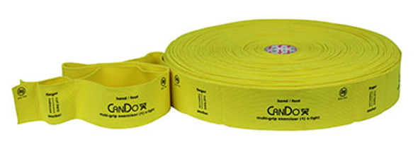 CanDo Multi-Grip Exerciser 30 Yard Roll, X-Light, Yellow