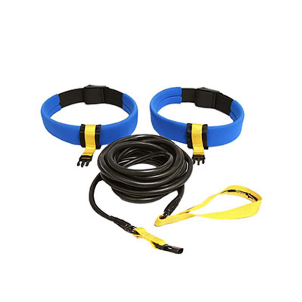 StrechCordz Quick Connect Kit - 2-Quick Connect Belts, 1-4' Safety Corded Tube, 1-10' Safety Corded Tube and 1-20' Safety, Yellow (5 - 14 lbs)